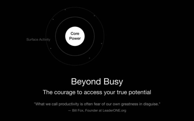 Beyond busy