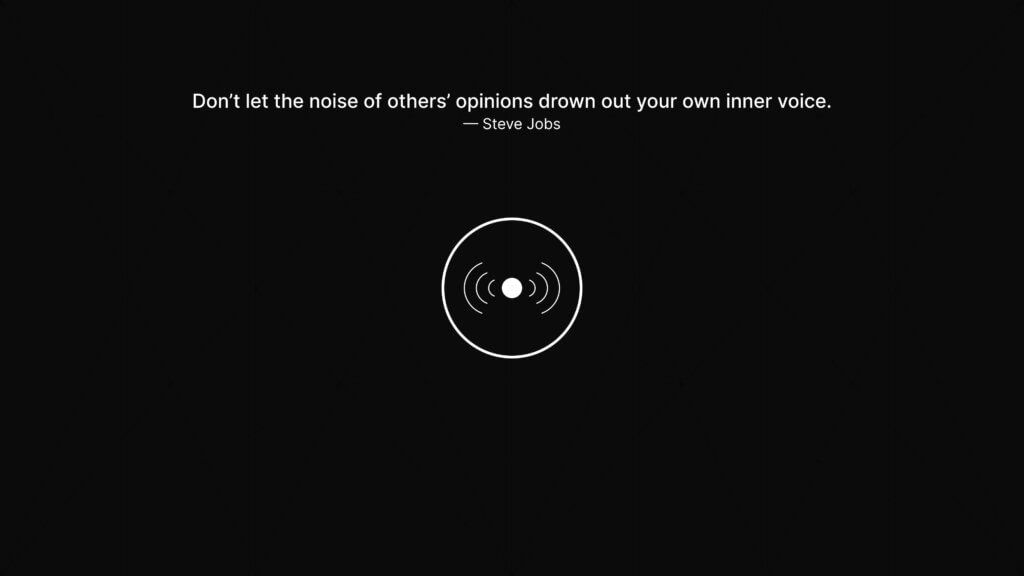 Dont let opinions drown inner voice