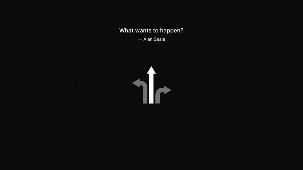 What wants to happen