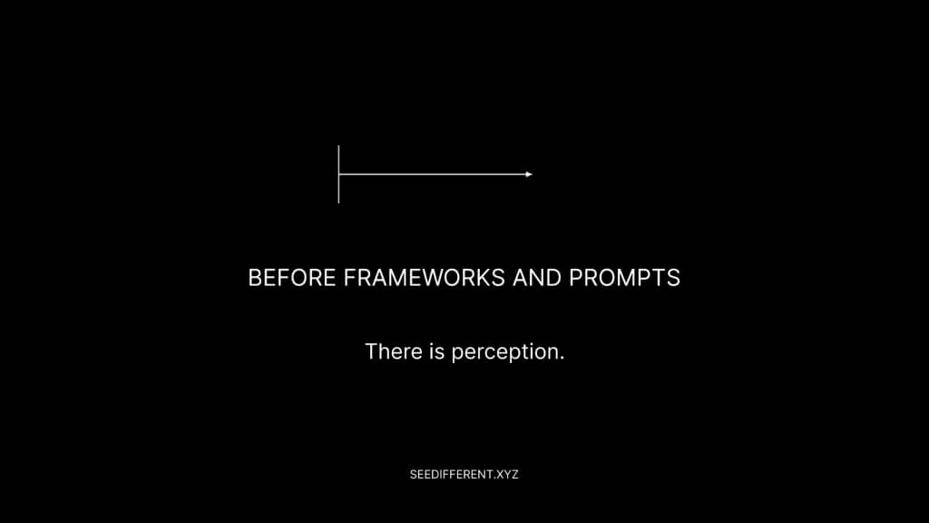 Before frameworks percepton